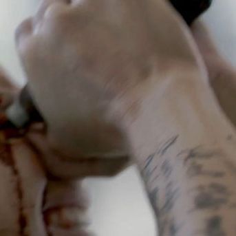 Impelled by a text-message order, a female groupie of a hunky serial-killer cult leader removes a knife from her purse, then removes her dress, and then delivers her own death blow by stabbing herself in the eye. Girl, you so crazy in love.