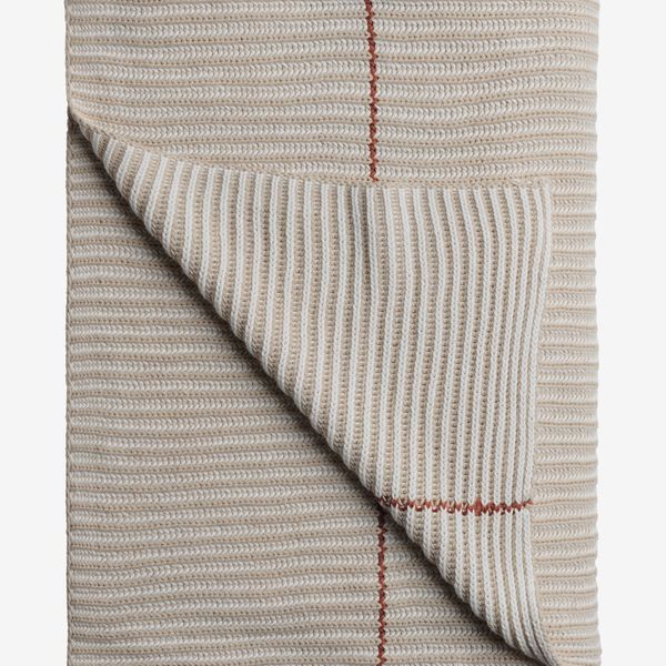 Parachute Organic Two Tone Rib Knit Throw