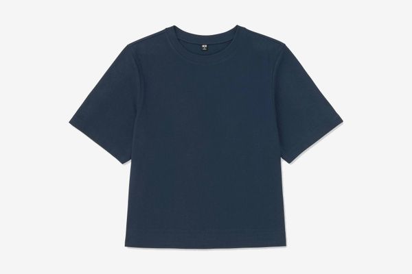 Uniqlo Women’s Cropped Crewneck Short Sleeve T-shirt