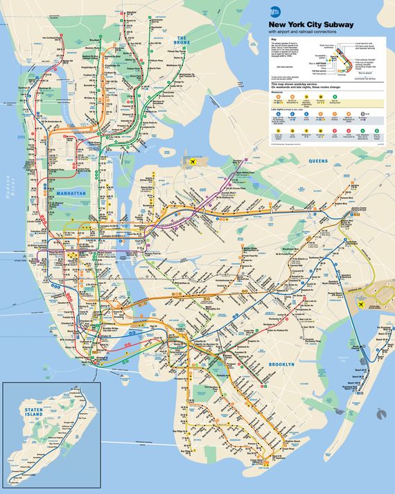 First Look: New York’s Digital Subway Map Comes Alive Today