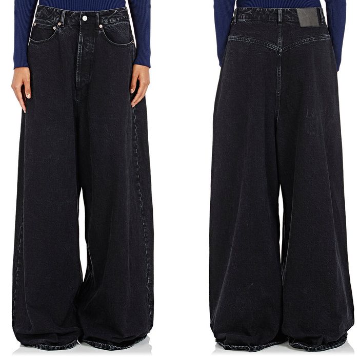 balenciaga wide leg jeans