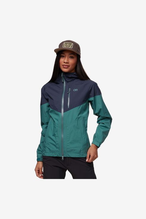 Womens Waterproof Rain Jacket Lightweight Raincoat Outdoor Windproof Jacket Hoodie Coats 