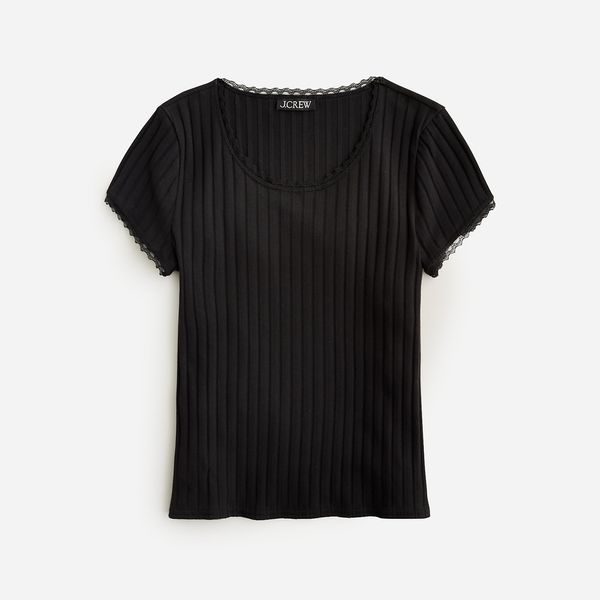 J.Crew Pointelle Short-Sleeve T-Shirt