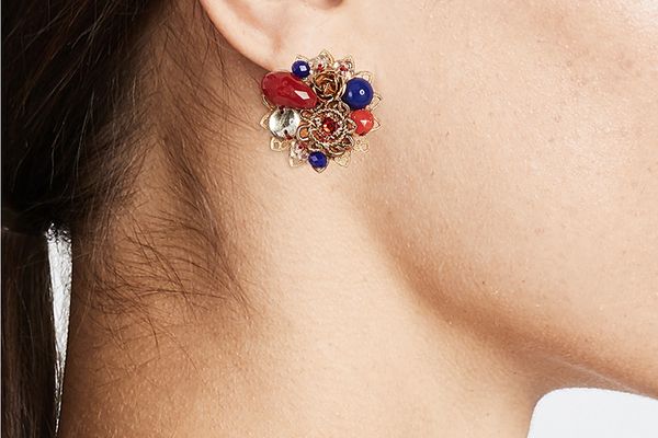 Mercedes Salazar Petite Passiflora Clip On Earrings 