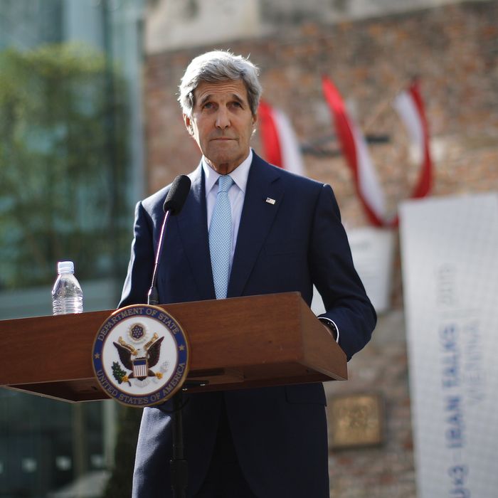 Secretary of State John Kerry in Vienna on Sunday.