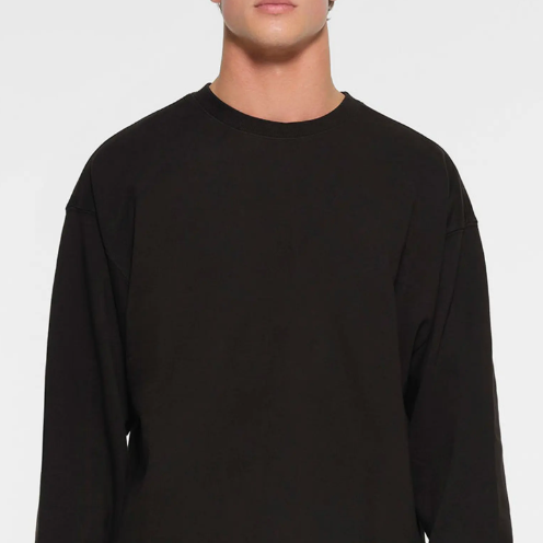 Skims Oversize Cotton Crewneck Sweatshirt