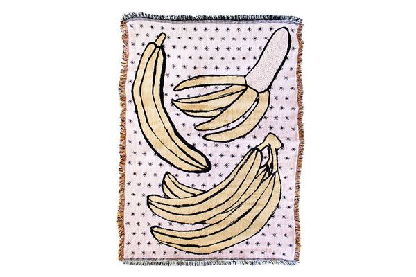 Calhoun & Co. Bananas! Throw Blanket