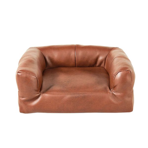 Nate & Jeremiah Faux Leather Small Pet Couch