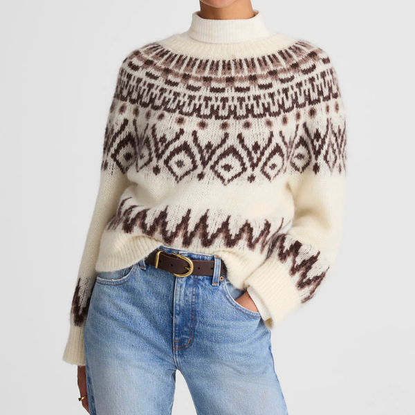 Madewell Fair Isle Boxy Sweater