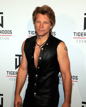 Recording artist Jon Bon Jovi appears at Tiger Jam 2012 at the Mandalay Bay Events Center April 28, 2012 in Las Vegas, Nevada.