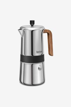 Bialetti Aluminum 6 Cup Stovetop Steamer Espresso Coffee Maker Brewer,  Silver 