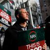 National Action Network Protests Harvard President's Resignation Outside Alum Bill Ackman's Office