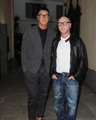 Domenico Dolce and Stefano Gabbana.