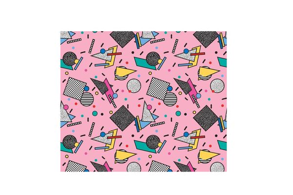 Memphis-Inspired Fabric With Spoonflower