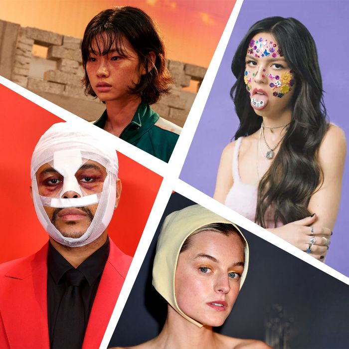Celebrity Mask Card Face and Fancy Dress Mask Rihanna Lipstick 
