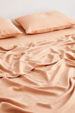 Bed Threads Terracotta 100% Flax Linen Sheet Set
