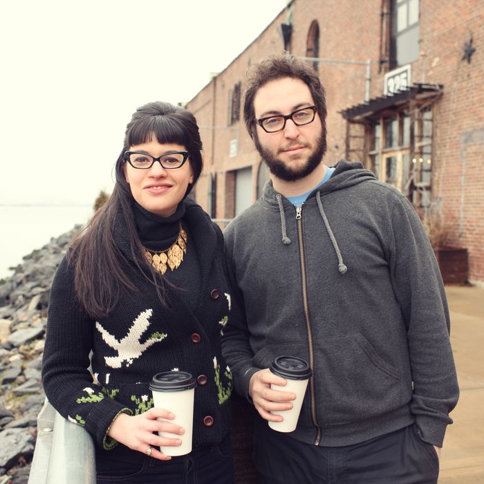 Bernamoff and Cohen, outside their new Red Hook kitchen.