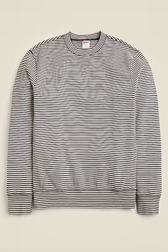 J.Crew Lightweight French-Terry Sweatshirt in Stripe