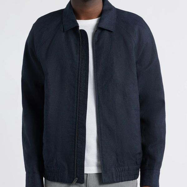 Nordstrom Linen Harrington Jacket