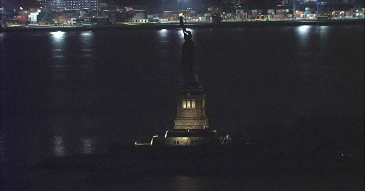 The Statue of Liberty Went Dark Overnight