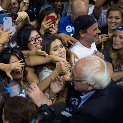 Democratic Candidate Bernie Sanders Holds Campaign Rally In Carson, California