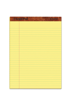 Tops Yellow Lined Legal Pads