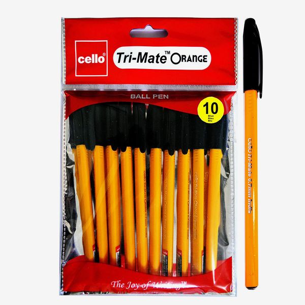 Cello Tri-Mate Orange Ball Point Pen