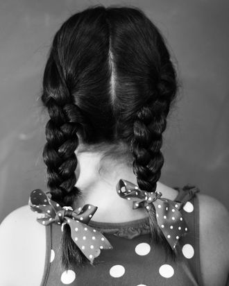 Girl with braids.