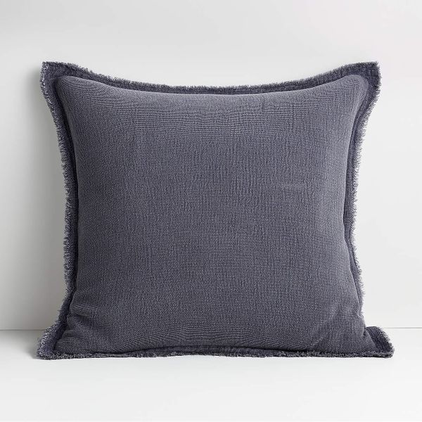 Olind 23-inch Blue Pillow with Down-Alternative Insert