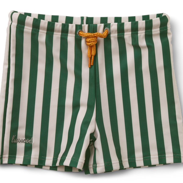 LIEWOOD OTTO SWIM PANTS  STRIPE: GARDEN GREEN/SANDY