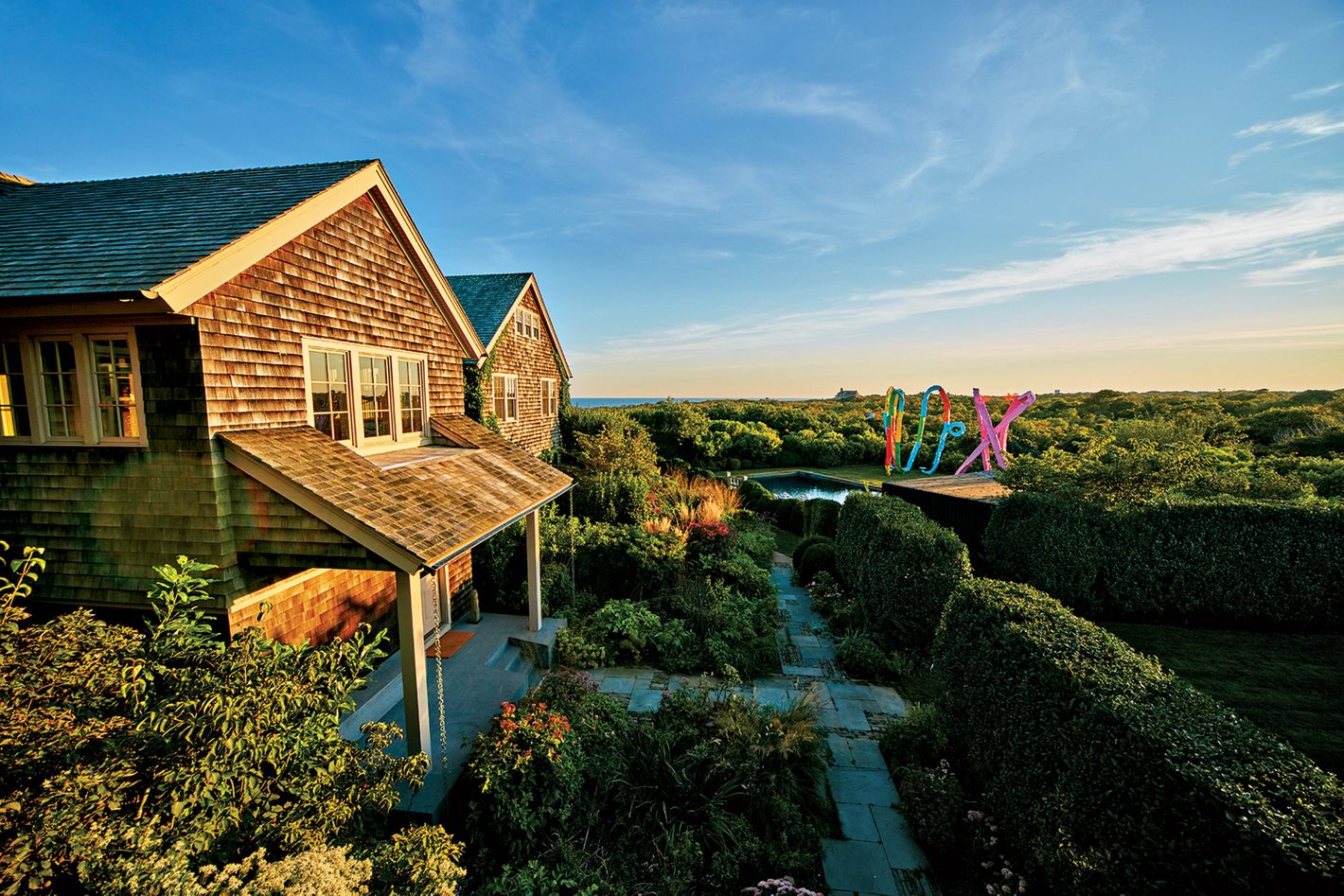 Tour a Neon-Accented Seaside Escape in Montauk