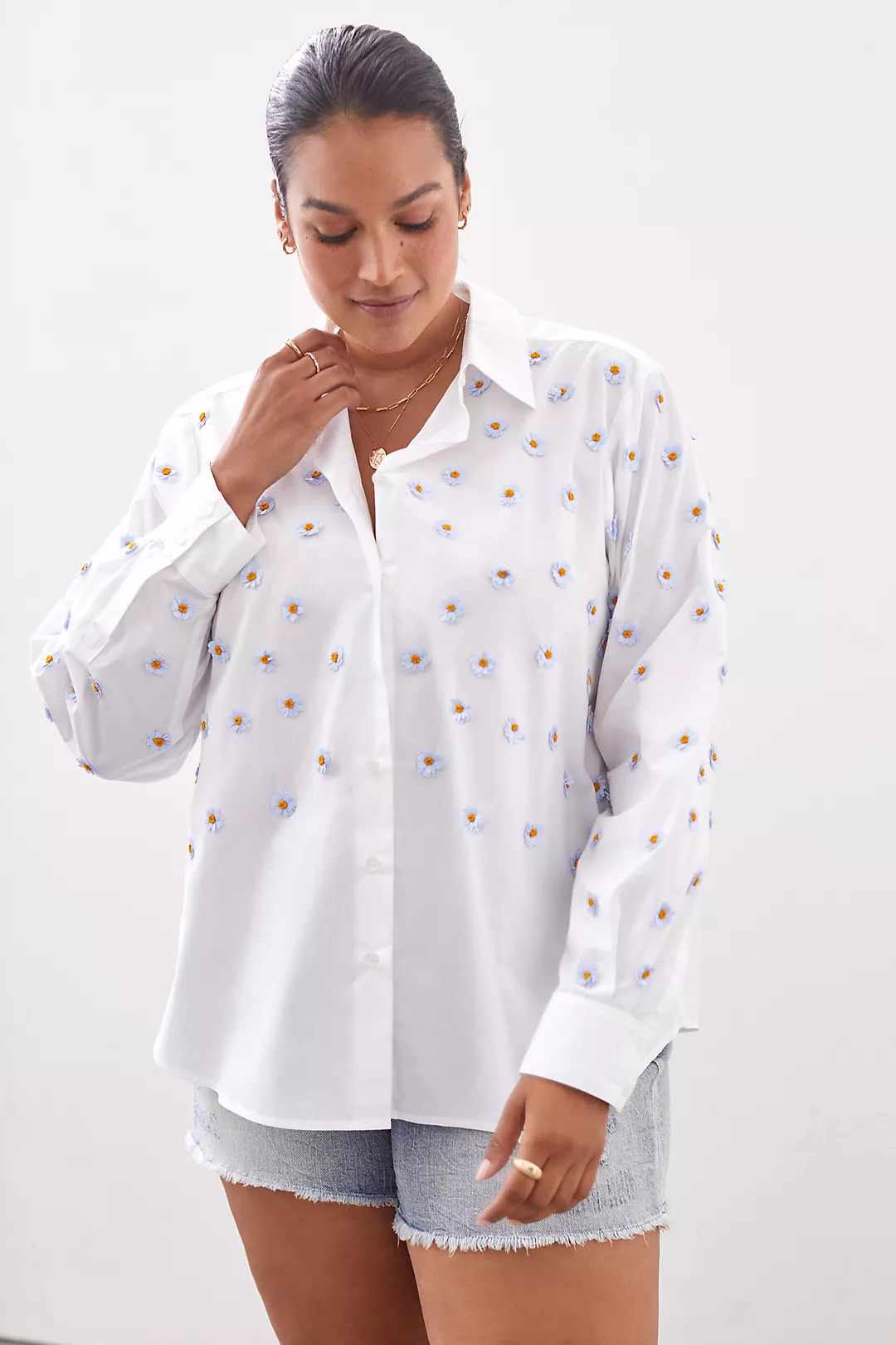 Button-Up Shirts For Busty Girls, Large Chests Cup Size
