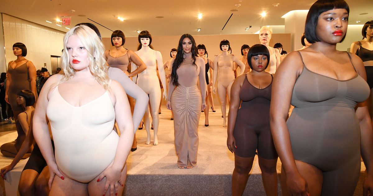 Go Nude Like Kim Kardashian in a SKIMS Bodysuit - Celebrity Style Guide