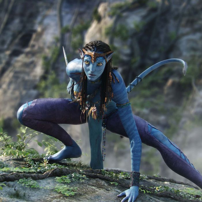 Zoe Saldana em Avatar. 