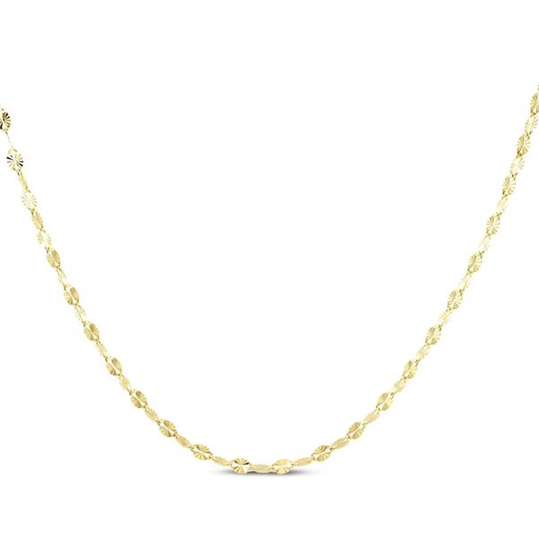 Kay Diamond-Cut Mirror Chain Necklace 1.9mm Solid 14K Yellow Gold