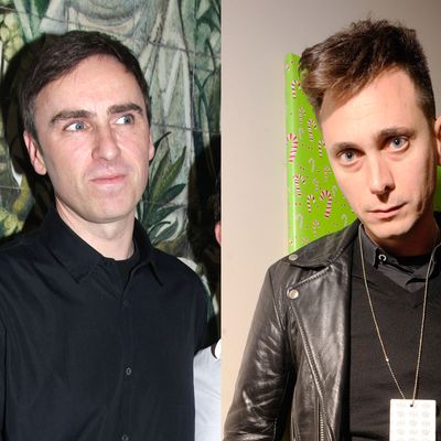 Raf Simons and Hedi Slimane.