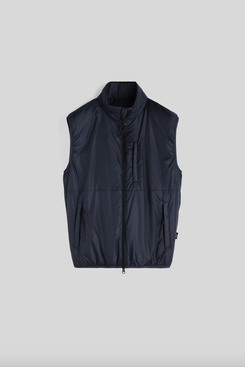 Jil Technical Fabric Gilet - Navy