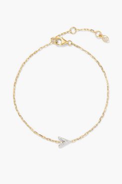 Mejuri Diamond Letter Bracelet