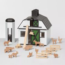 Hearth & Hand with Magnolia Toy Barn with Animal Figurines