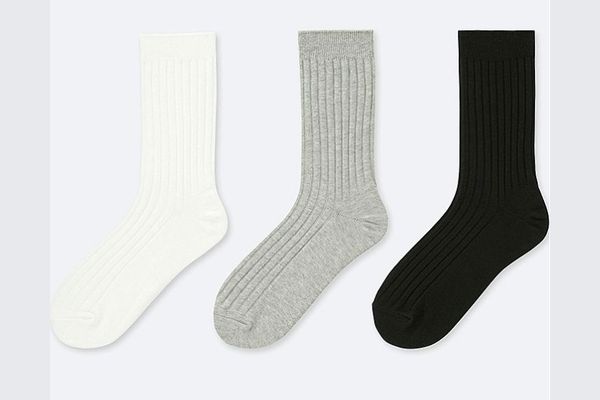 Womens Ribbed Socks (3 Pairs)