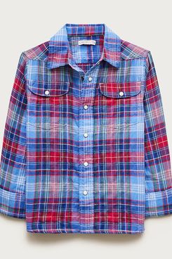 J.Crew Western Shirt in Herringbone Plaid