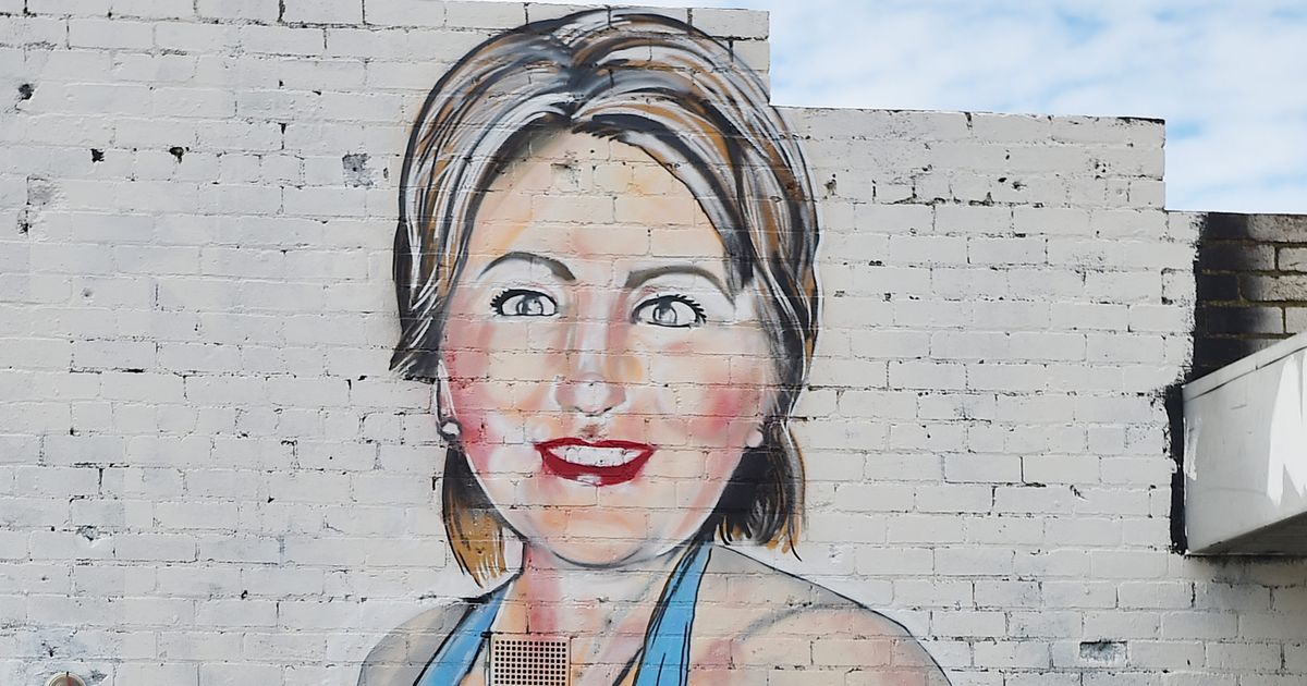 Shockingly This Mural of Hillary Clinton in a Swimsuit Then a