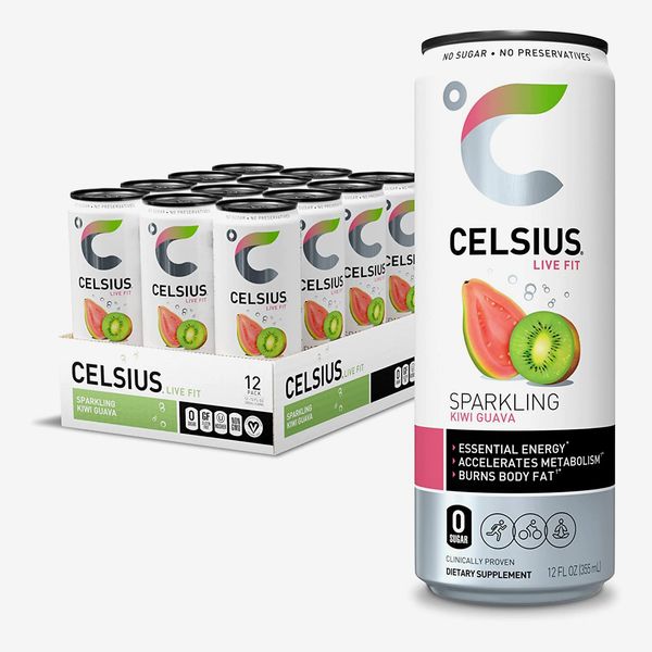 CELSIUS Essential Energy Drink 12 Fl Oz, Sparkling Kiwi Guava