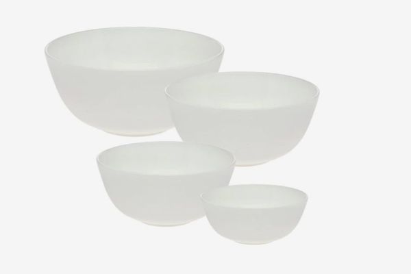 Godinger Bone China Nesting Serve Bowls in White (Set of 4)