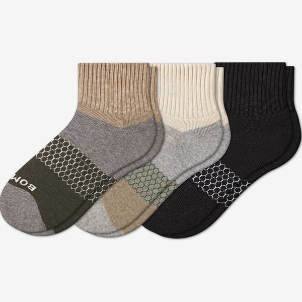 Bombas Tri-Block Assorted Quarter Socks