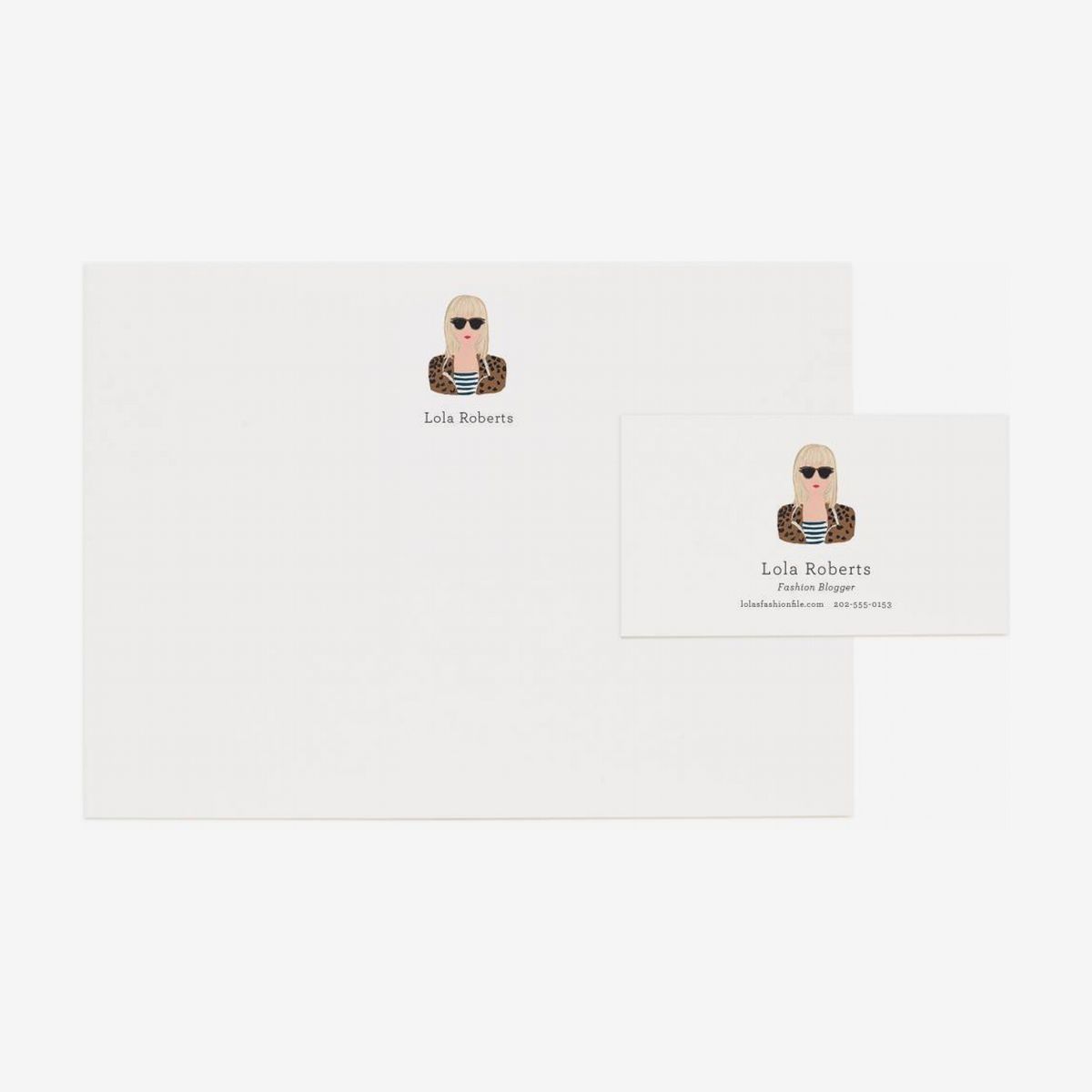 Details about   Personalized Stationery  Hello From Paper Set  Customized Note Cards and Notepad 