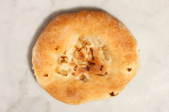 Here's your traditional onion bialy.