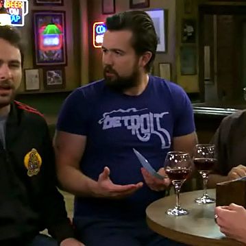 Charlie's trivia question reads, "Dennis is asshole. Why Charlie hate?"
