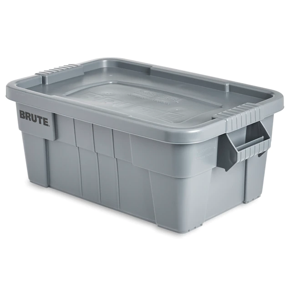 Rubbermaid Commercial Brute Tote Storage Bin With Lid
