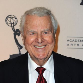 Actor Don Pardo arrives at the Academy Of Televison Arts & Sciences' 19th Annual Hall Of Fame Induction at the Beverly Hills Hotel on January 20, 2010 in Beverly Hills, California.